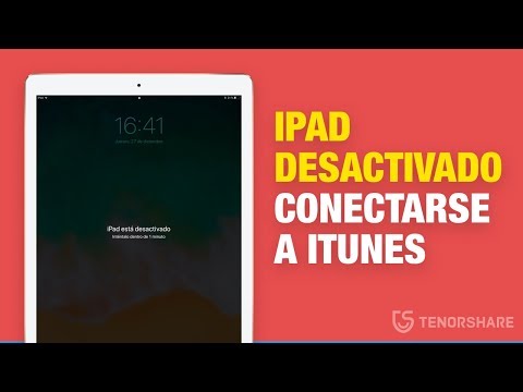 ipad desactivado conectarse a itunes