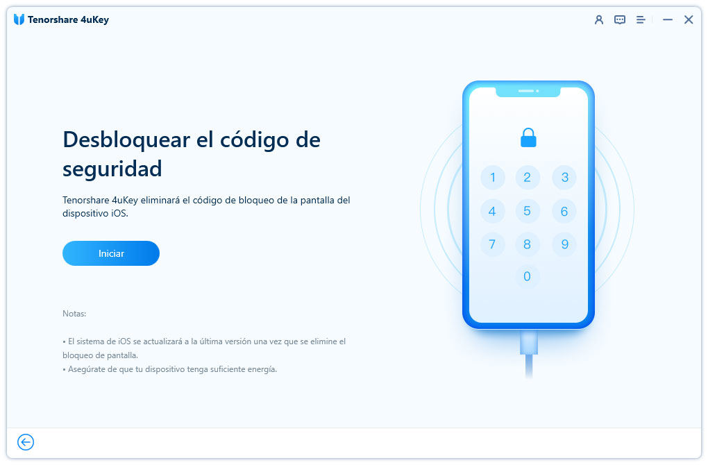 empezar a desbloquear iphone