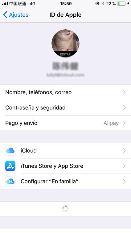 abrir icloud en el dispositivo iphone