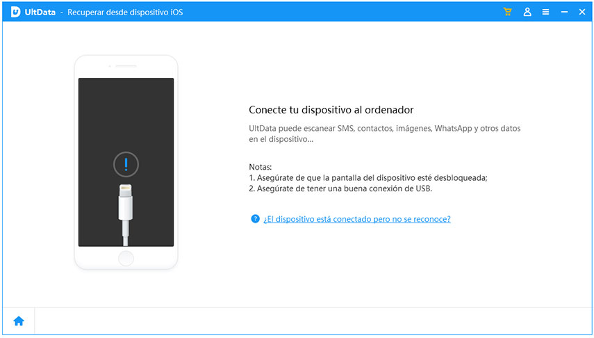 conectar dispositivo ios al ordenador