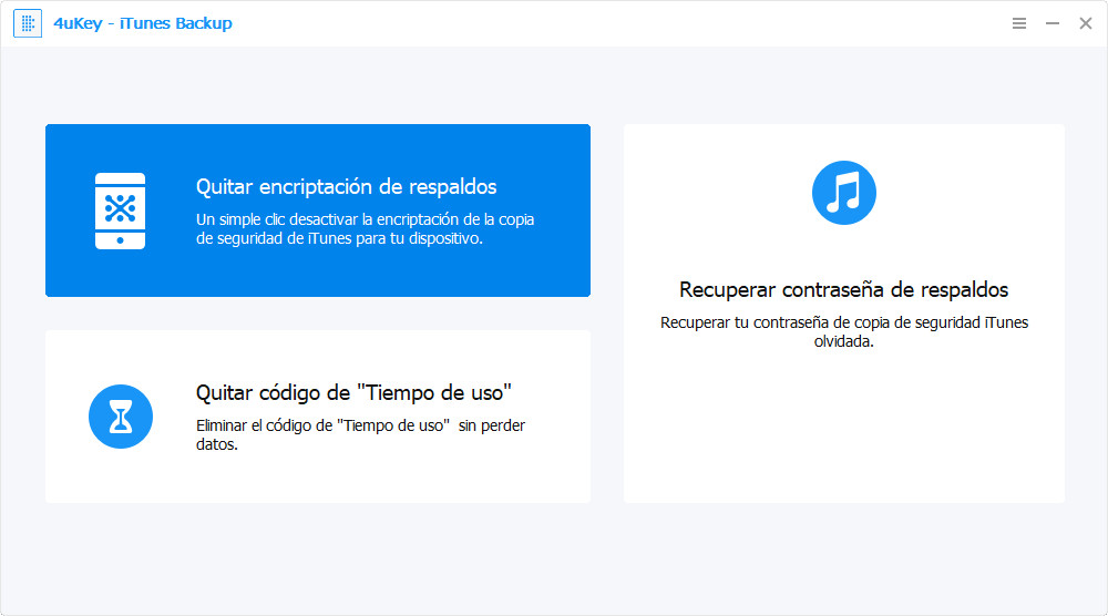 desactivar encriptacion backup itunes