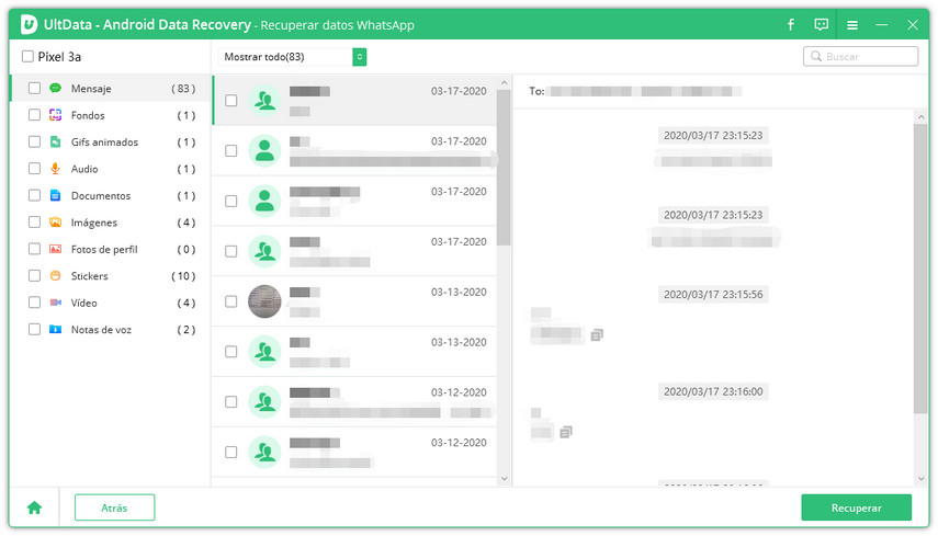 analizado todos los datos de whatsapp android