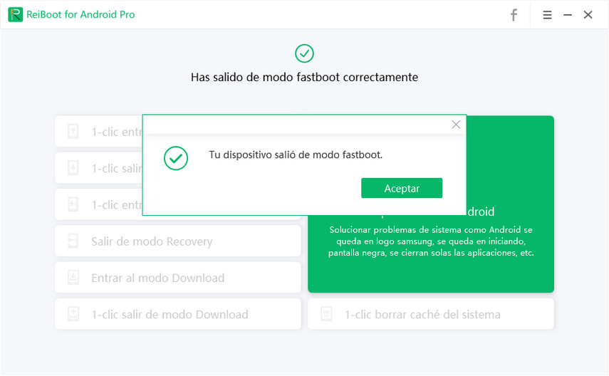 salir modo fastboot correctamente