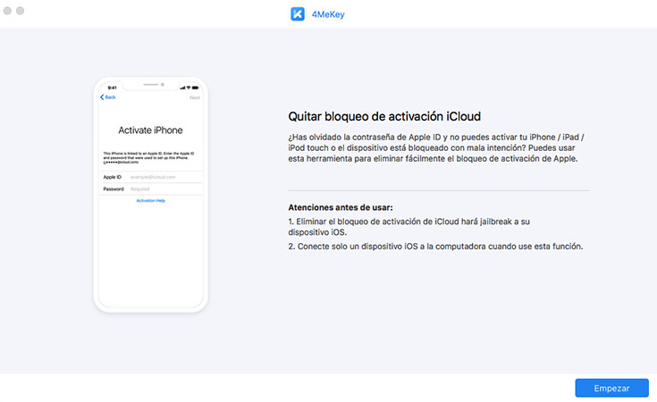 desbloquear iCloud - 4mekey