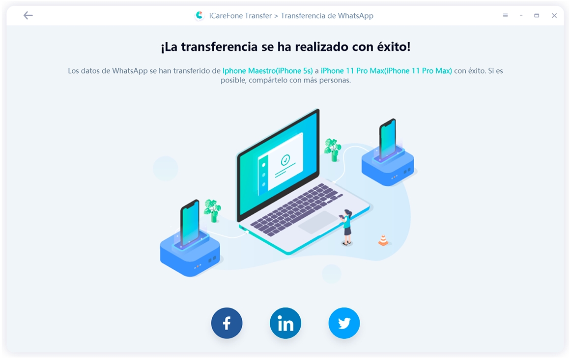 whatsapp transfer from iphone to iphone completely with icarefone