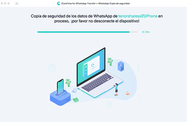 restaurar copia de seguridad de whatsapp por icarefone transferencia de whatsapp