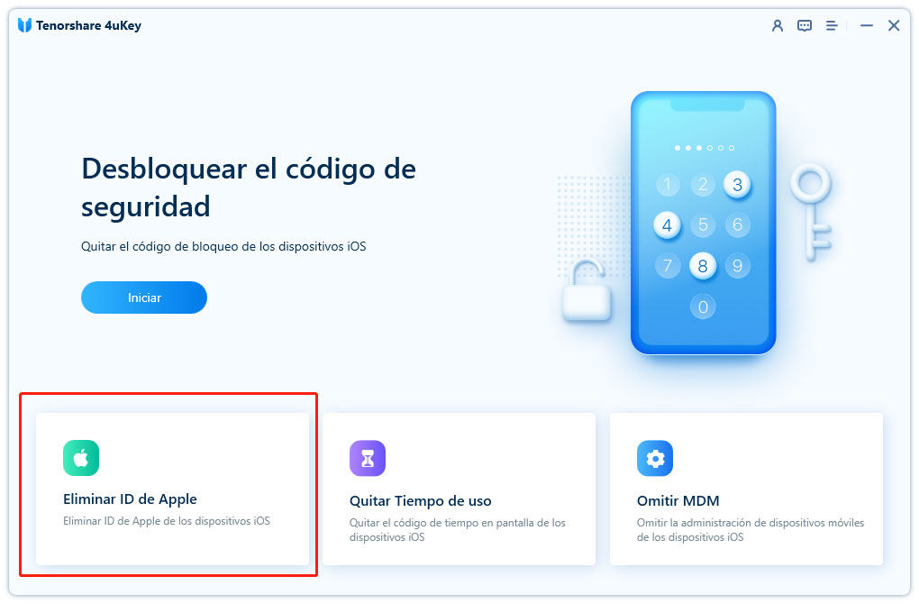 opción eliminar id apple