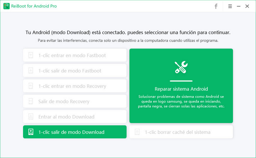 salir de modo download