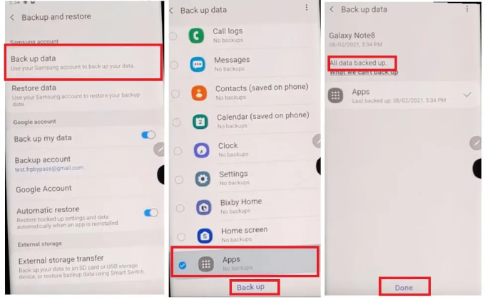 samsung a02 frp bypass sin pc: copia de seguridad y restauración de otro teléfono samsung