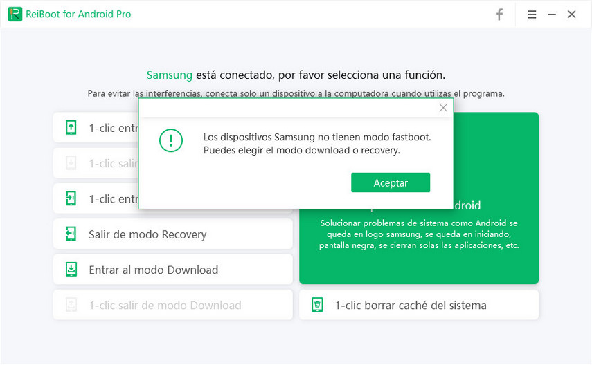 samsung no tiene modo fastboot